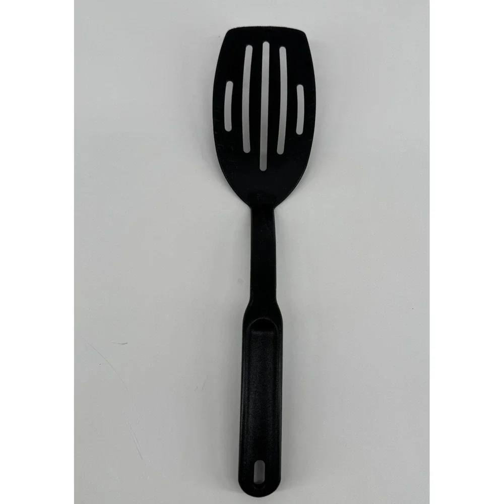 Pampered Chef Black Slotted Turner Spatula Kitchen Utensil Cooking Tool